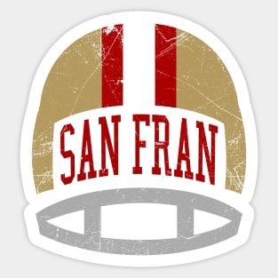 San Fran Retro Helmet - White Sticker